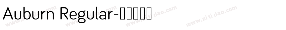 Auburn Regular字体转换
